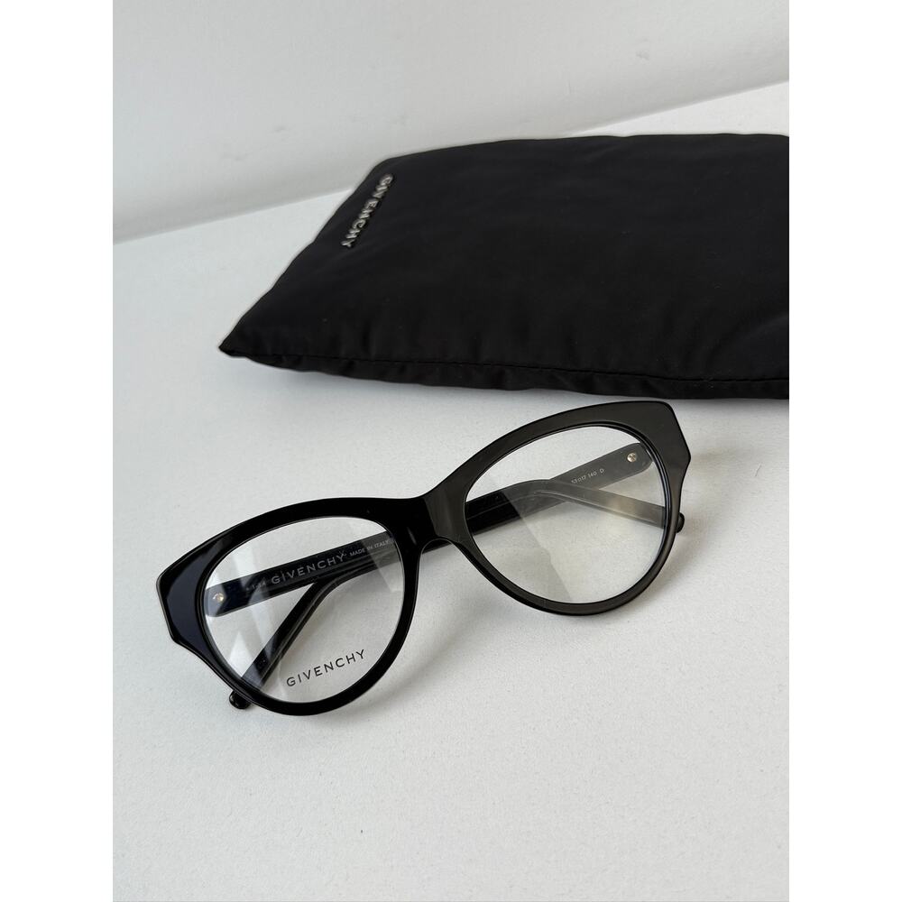 NEW Givenchy GV50048I Cat Eye Pearl Black Crystal Frames - Picture 3 of 10